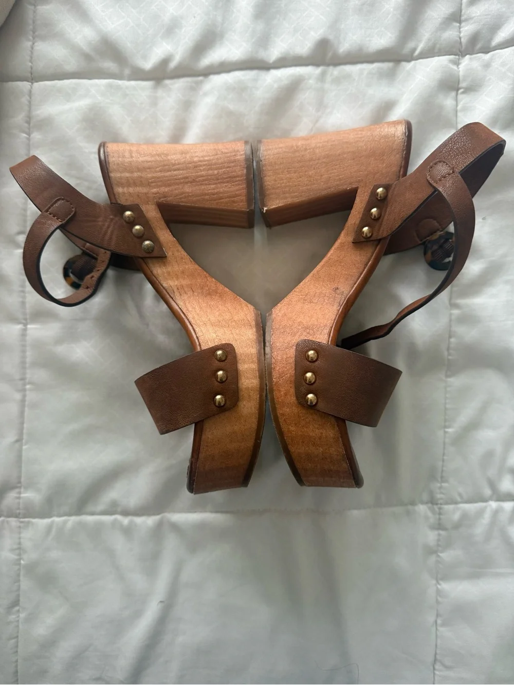 Women’s Brown Platform Block Heel Sandals